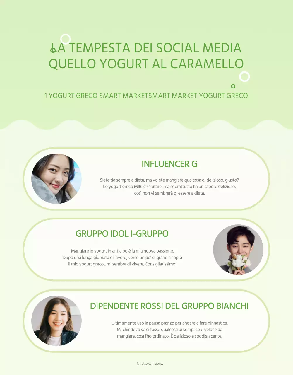 Semplice yogurt greco verde chiaro pagina di dettaglio