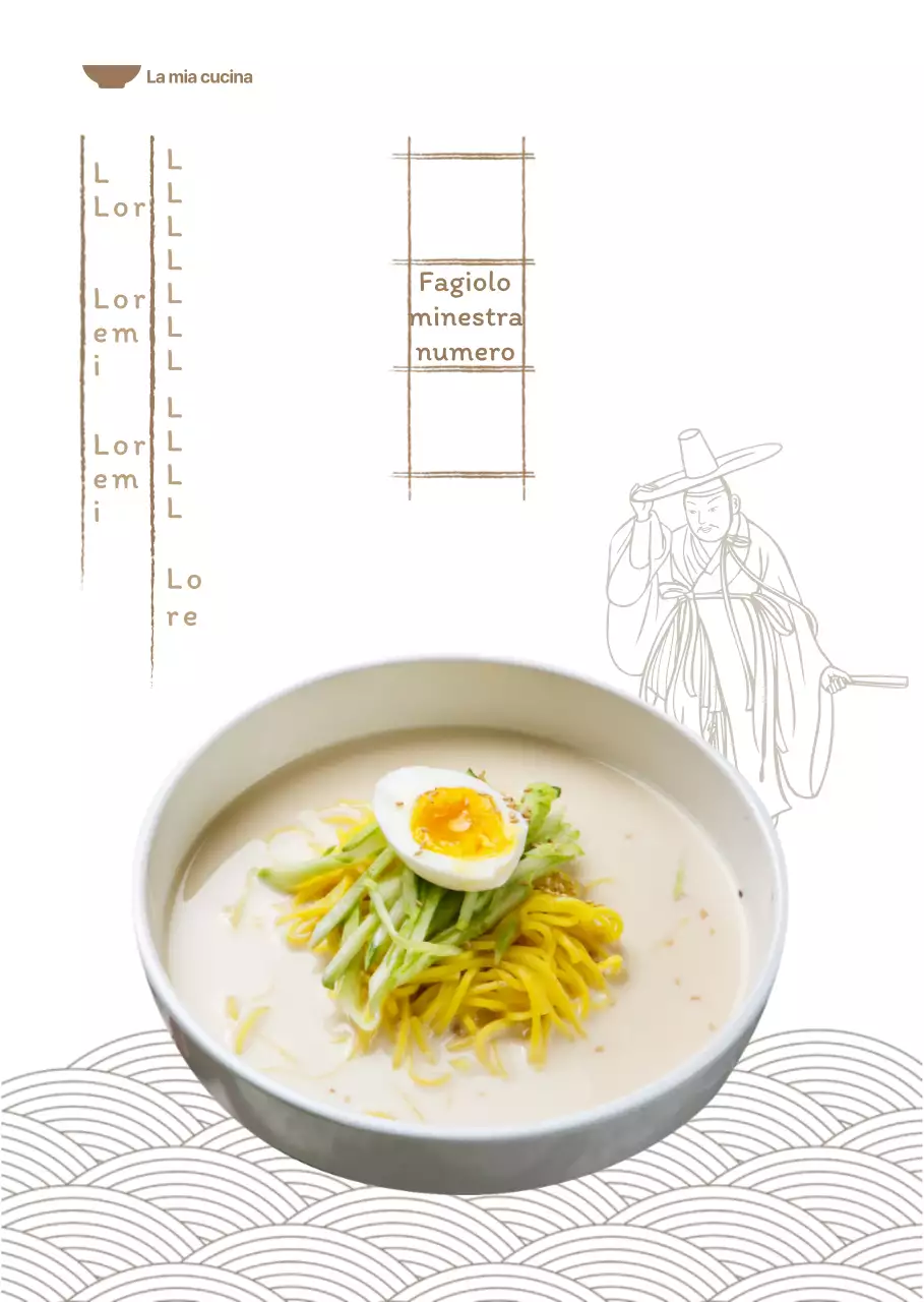 Lavagna orientale per menu freddi