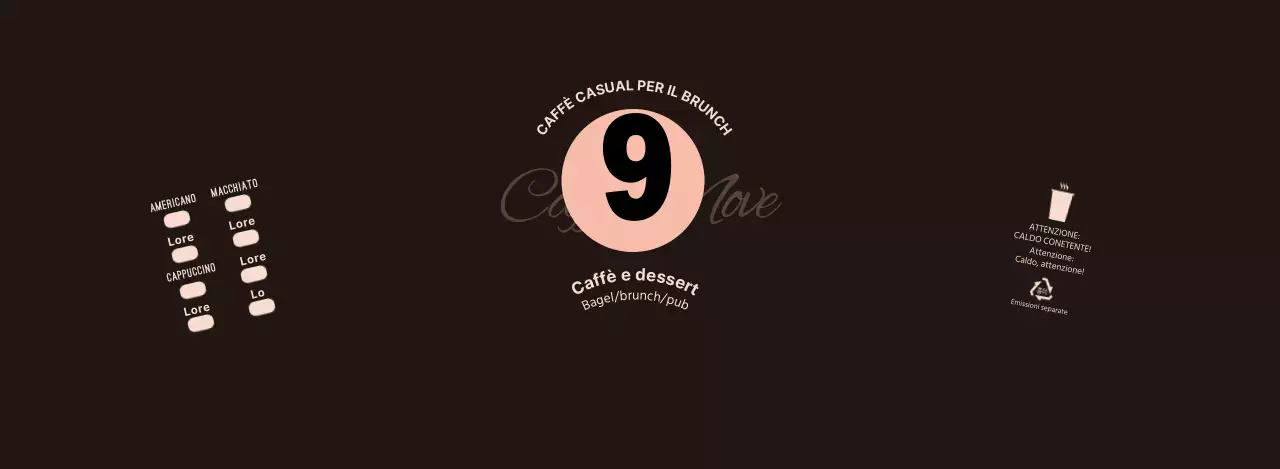 Nero Rosa Neat Symbols Cafe