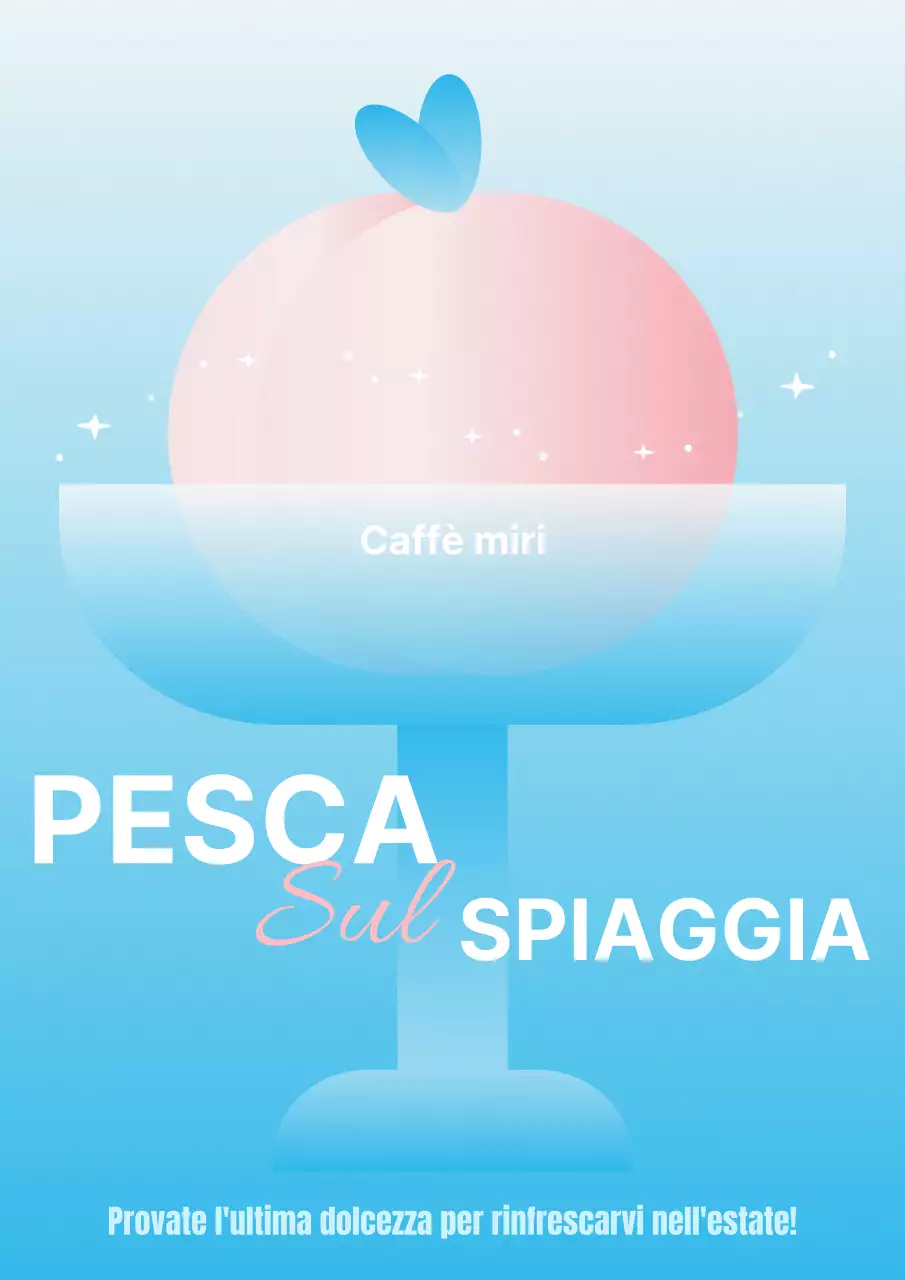 Una serie di comunicazioni di marketing con illustrazioni di frutta estiva