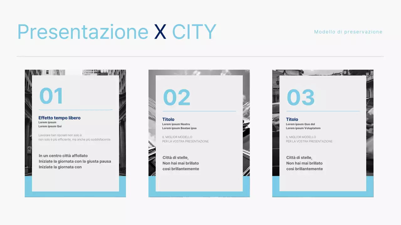 Modello di città in bianco e nero