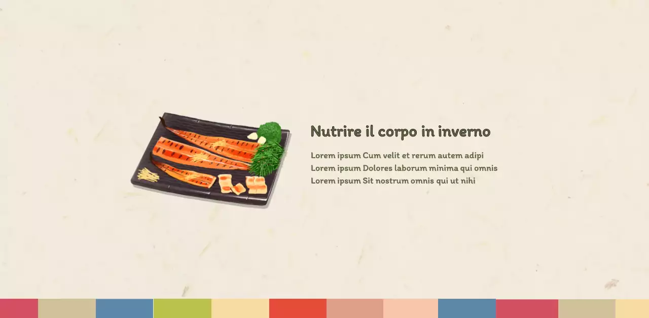 Calendario dei coupon del ristorante coreano tradizionale in beige e marrone