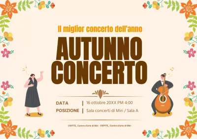 Poster del Concerto d'Autunno_Garo