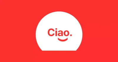 Ciao smiley sfondo rosso baldt