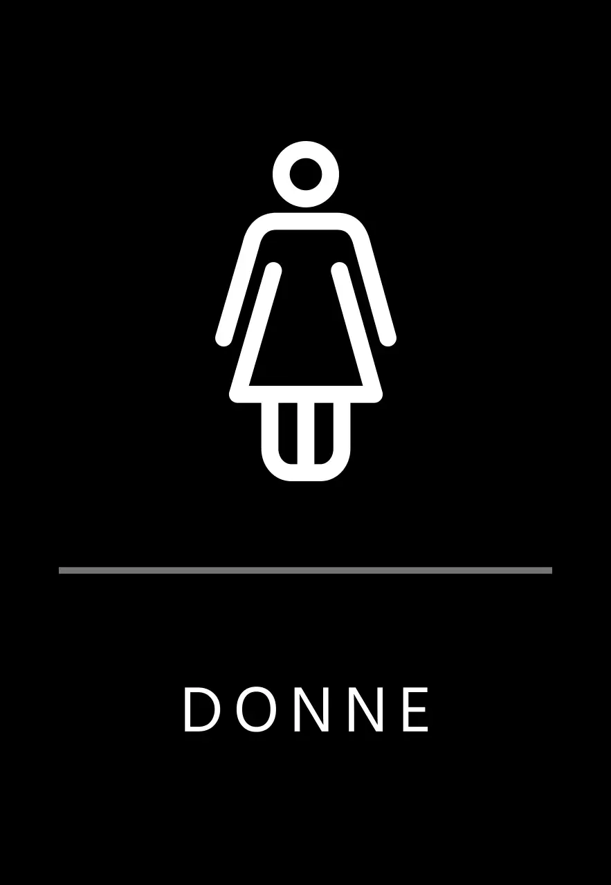 Segnaletica semplice nera