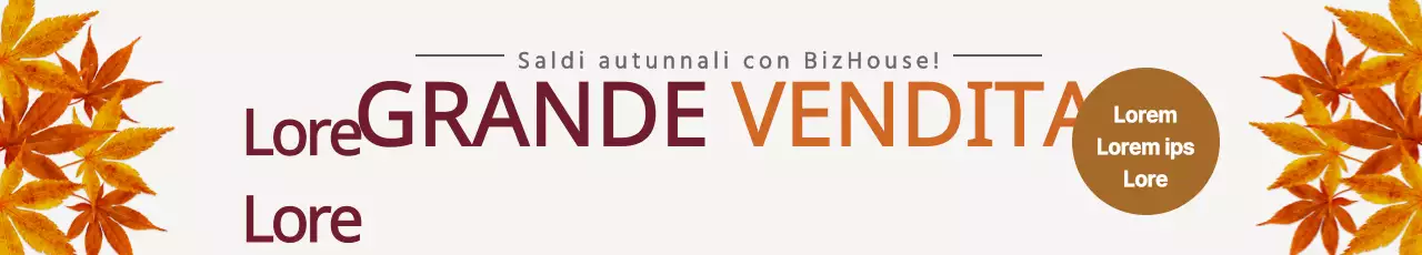 Grande vendita autunnale