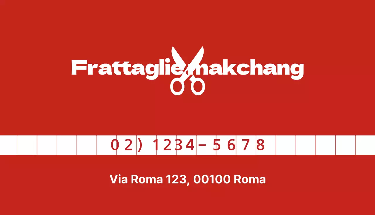 Biglietti da visita per parrucchieri