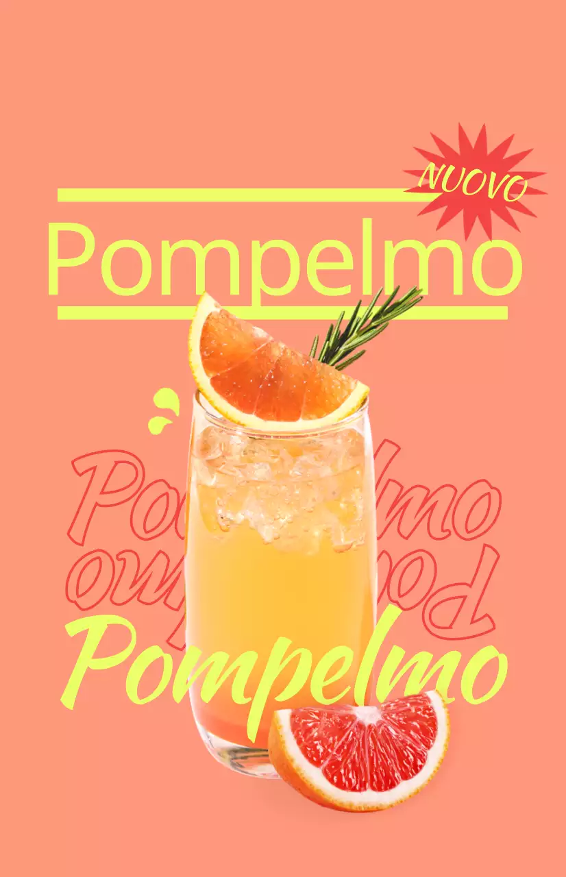 Promuovete il menu del vostro caffè con immagini e testi illustrati e colorati sulle bevande