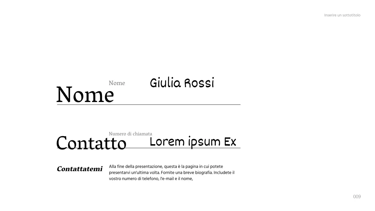 Presentazione della tesi di laurea