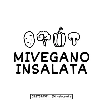 Illustrazione di verdure carino combinazione stile insalata negozio promozione e guida informazioni