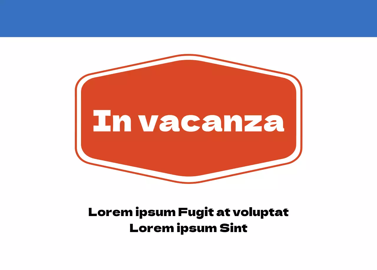 Calendario nostalgico di concezione retrò in rosso e blu