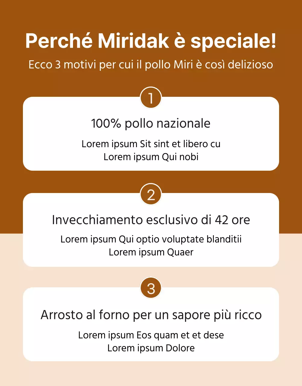 Pagina dettagliata dei petti di pollo Brown's Diet