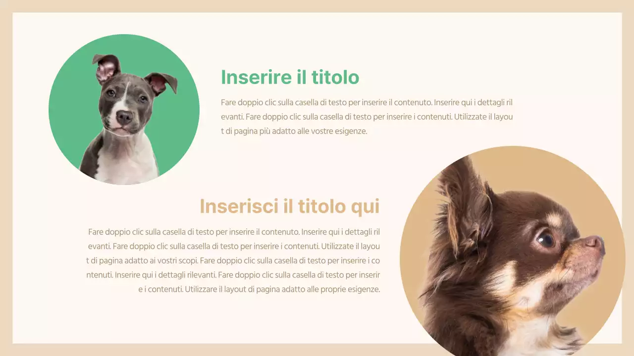 Presentazione degli animali domestici