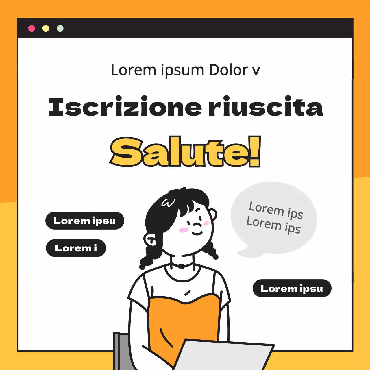 Registrazione del nuovo termine in giallo CardNews