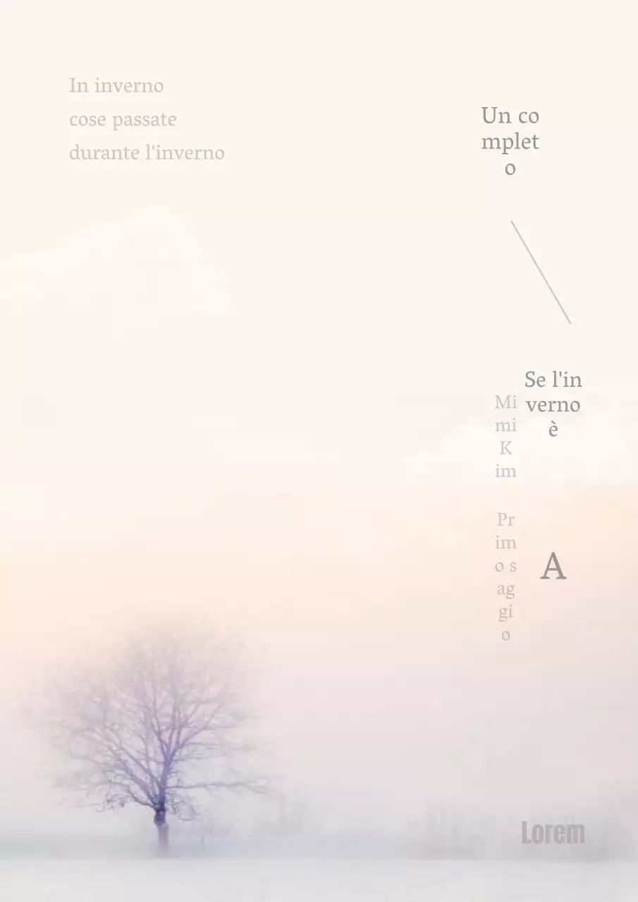 Saggio personale sull'inverno in bianco e nero