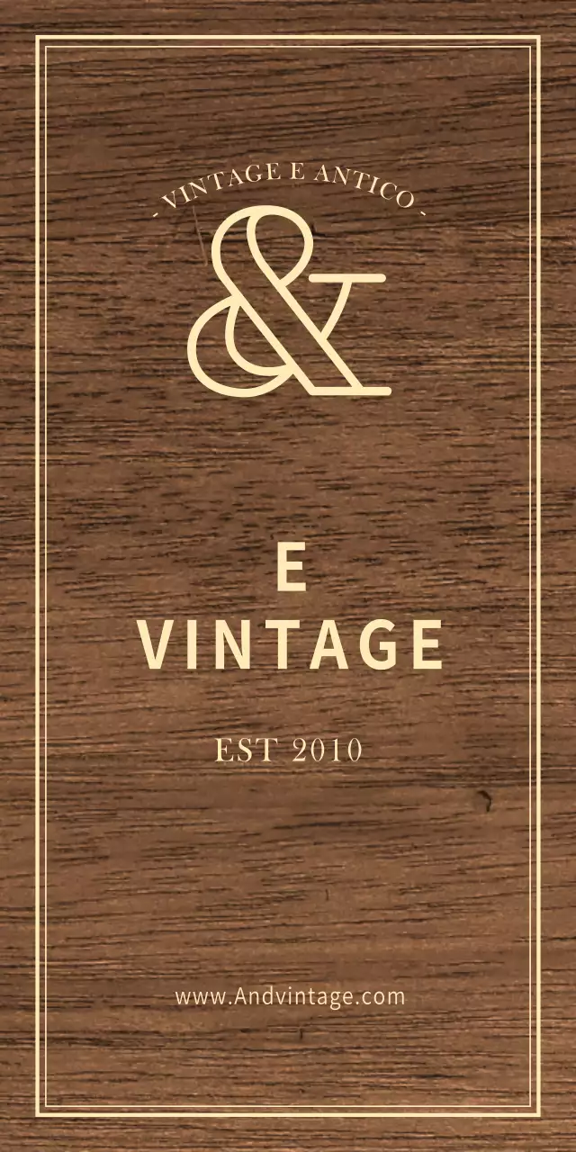 Insegna antica vintage con testo avorio per un look classico