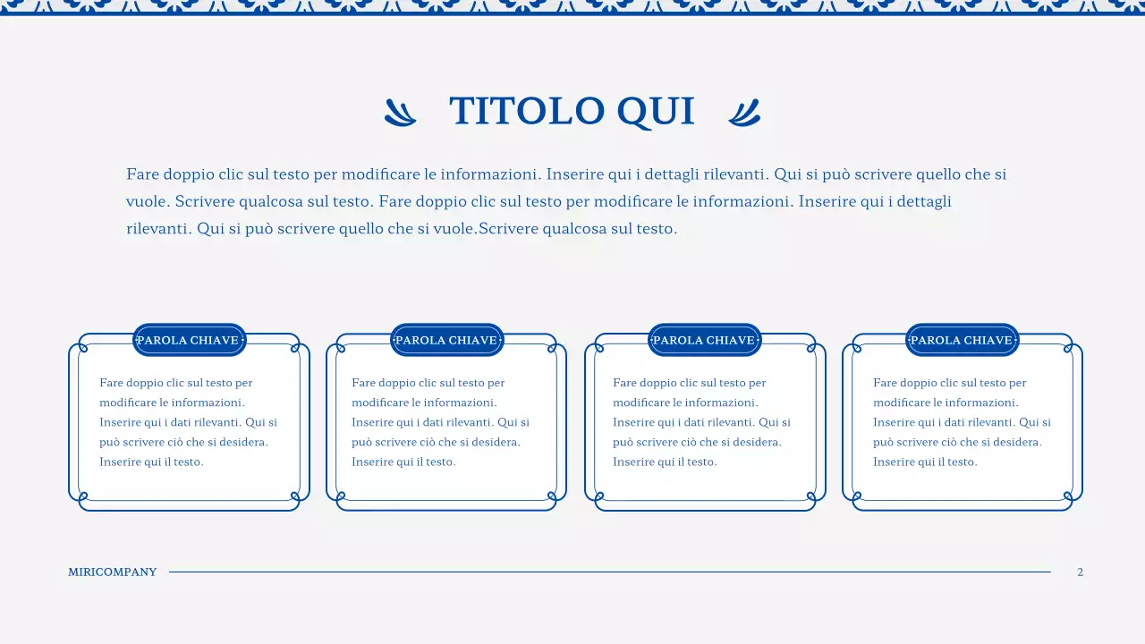 Stile vintage con piastrelle blu