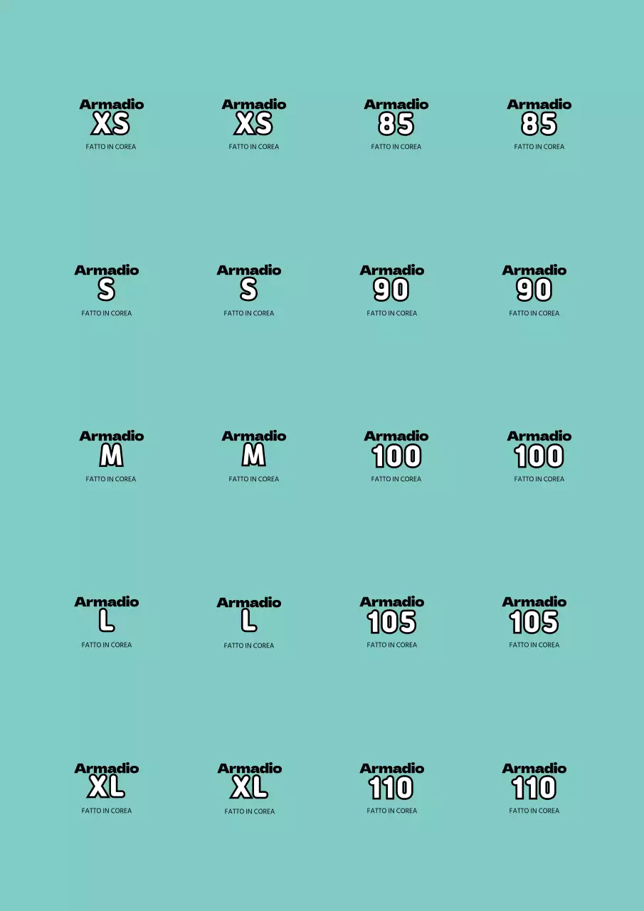 Adesivo a mano libera semplice in formato menta per abbigliamento