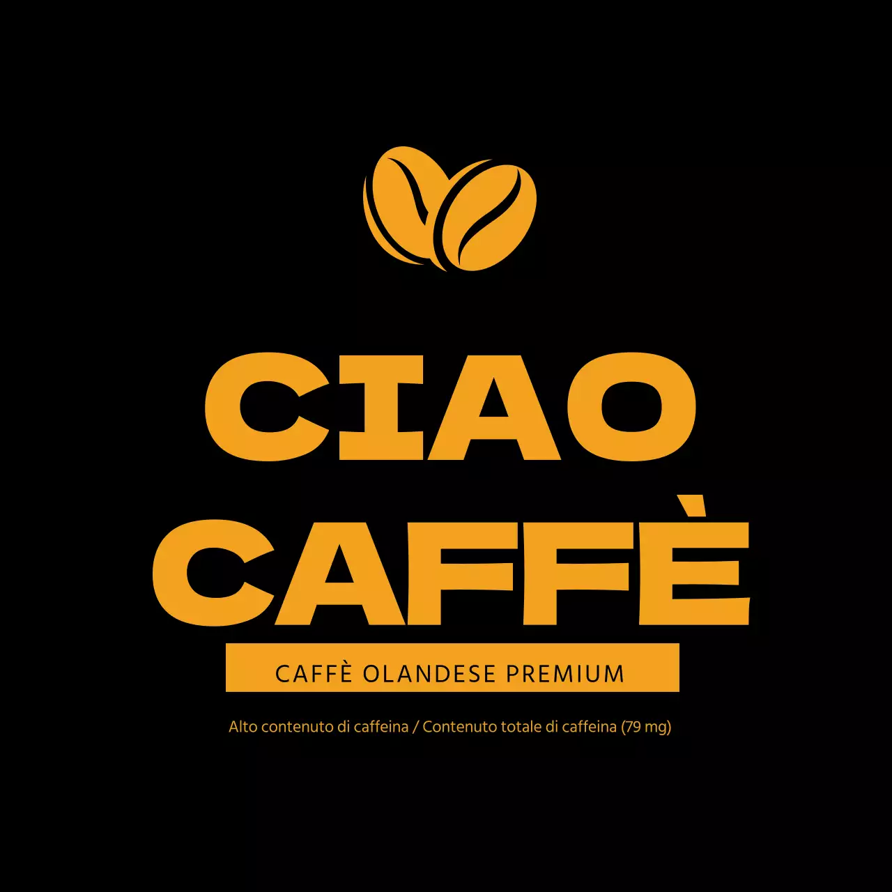 Etichette adesive del caffè olandese
