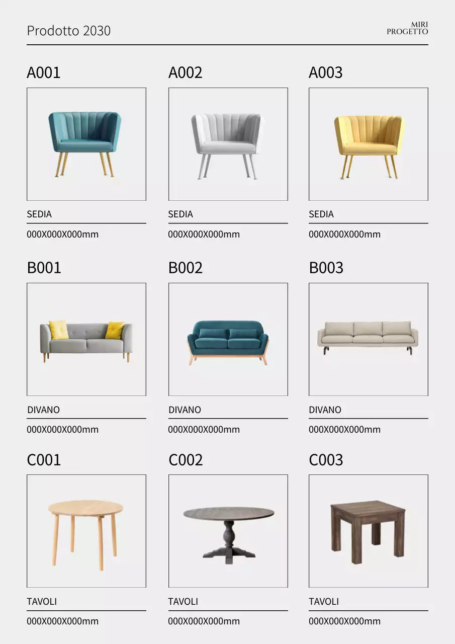 Illustrazione di mobili con plaid blu navy e sedie