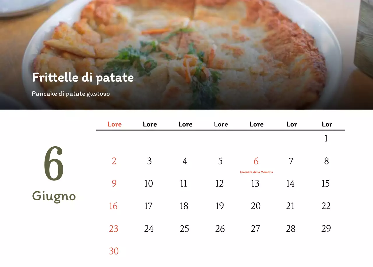 Calendario dei coupon del ristorante coreano tradizionale in beige e marrone