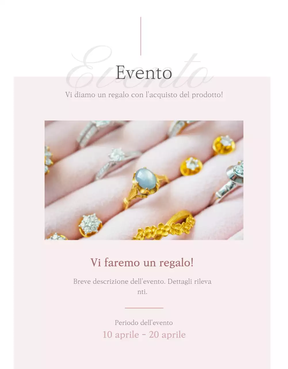 Pagina di dettaglio dei gioielli