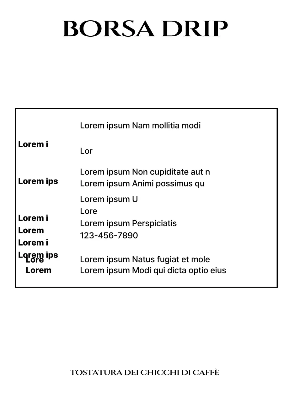 Astuccio con logo del caffè