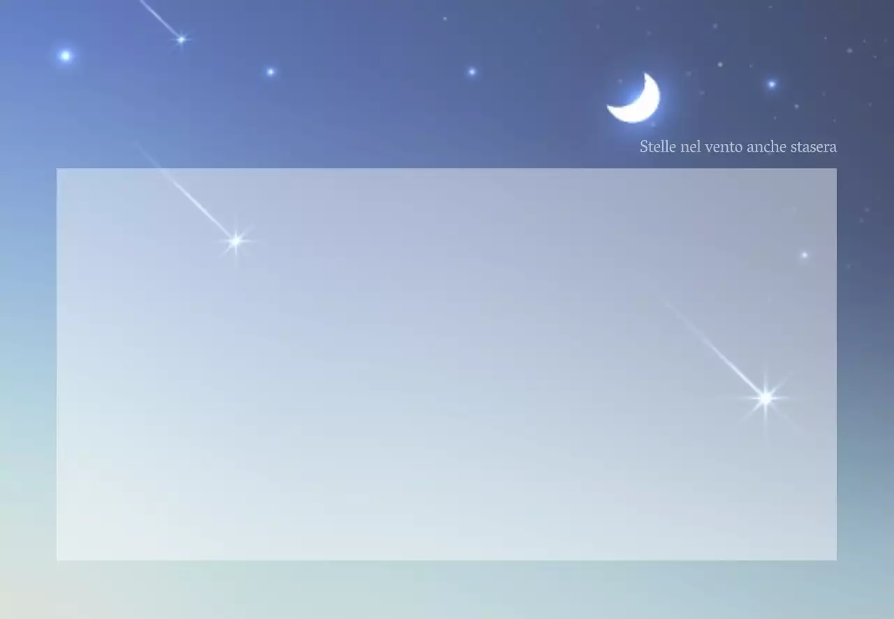 Versi colorati blu sentimento cielo notturno