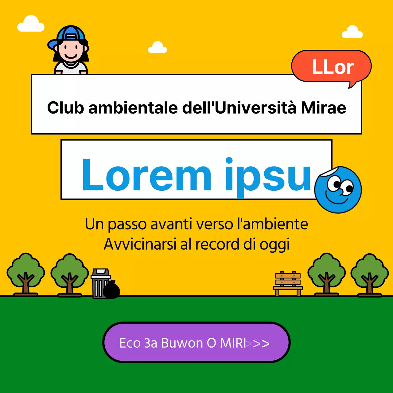 Carino il biglietto di missione personale del ClubNews Design