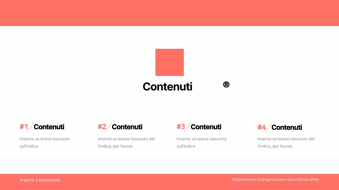 Chip di colore, corallo