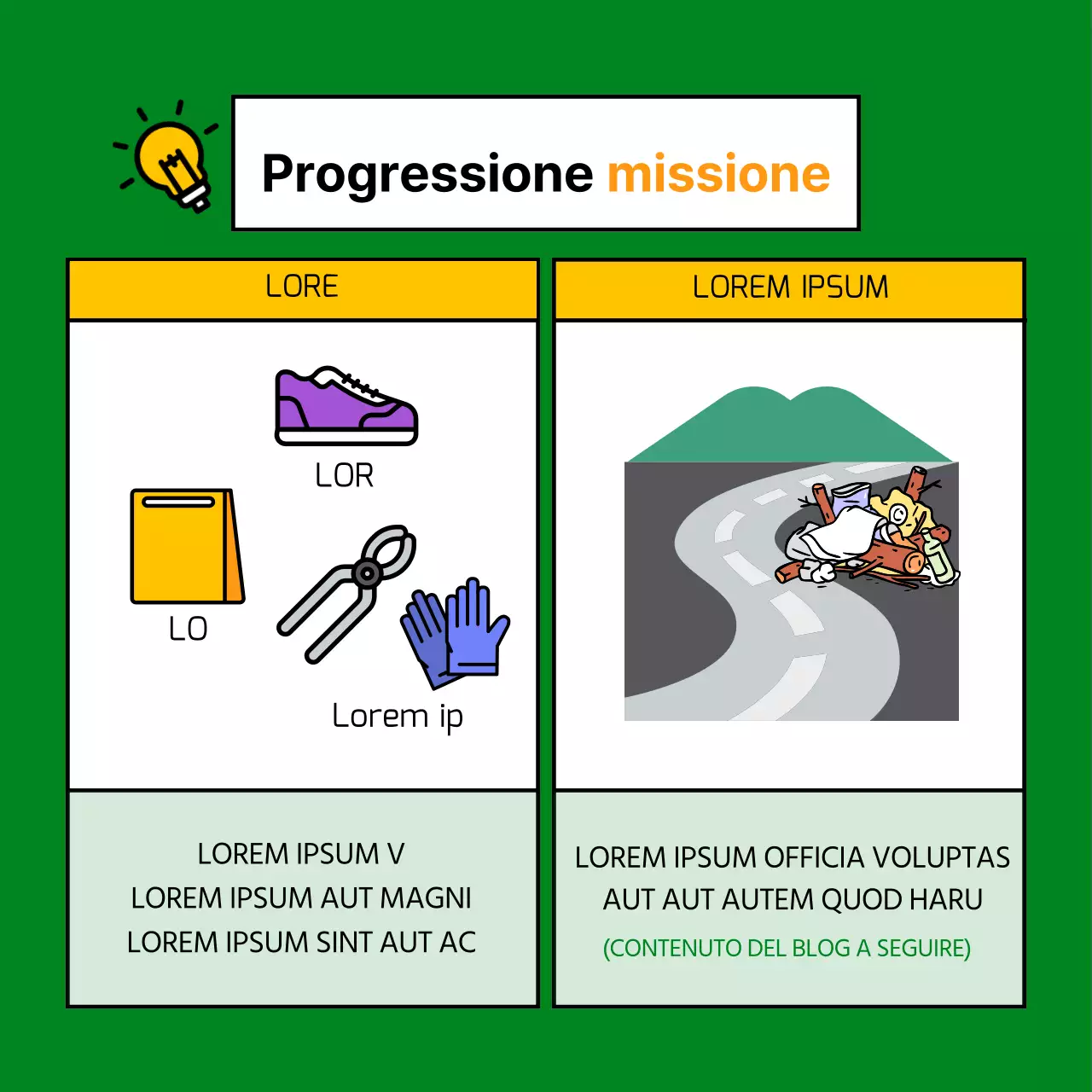 Carino il biglietto di missione personale del ClubNews Design