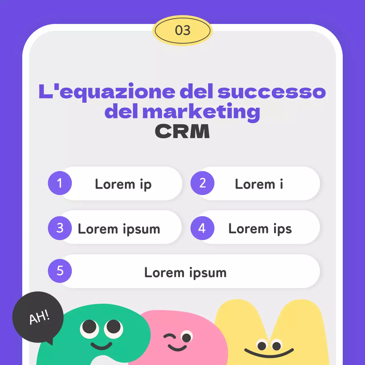 Imparare il marketing CRM con neonati dai colori pastello e simpatici personaggi dell'alfabeto