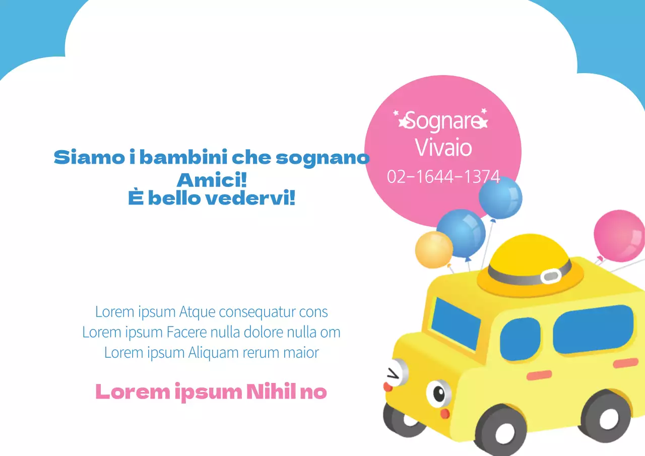 Asilo nido per il ritorno a scuola