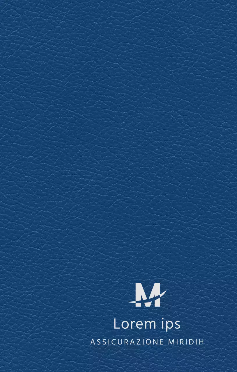 Agenda aziendale con logo della compagnia assicurativa