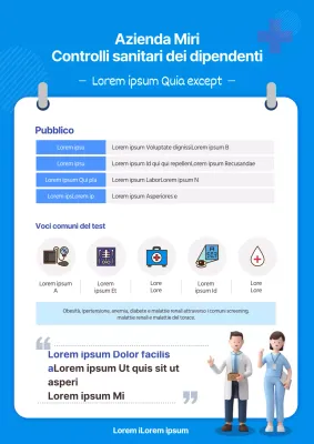 Documentazione dello screening sanitario blu