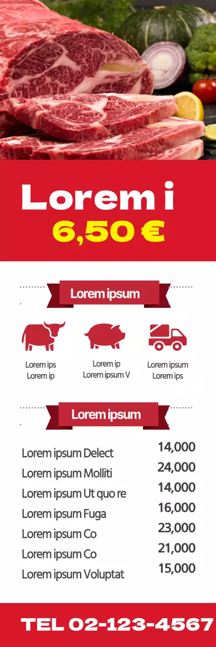 Striscione Carne Cruda