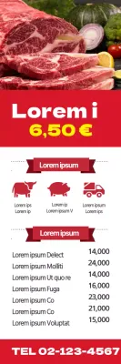 Striscione Carne Cruda