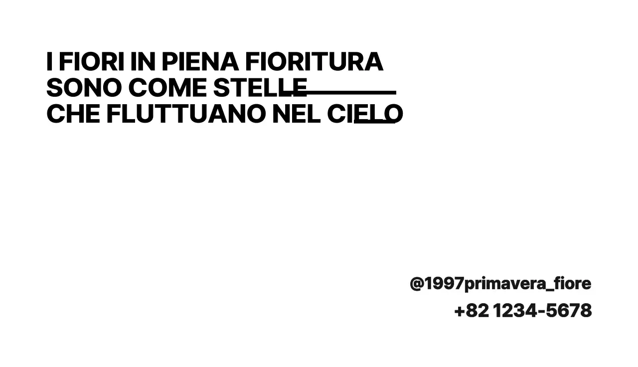 Biglietto da visita colorato per un negozio di fiori giallo e rosa