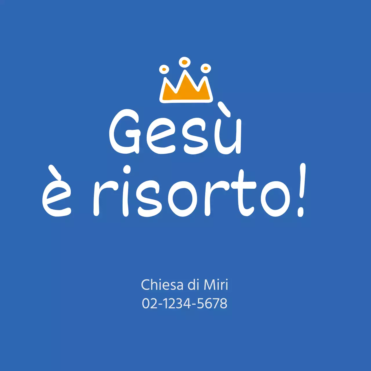 Adesivo blu Neat Easter Church Circle