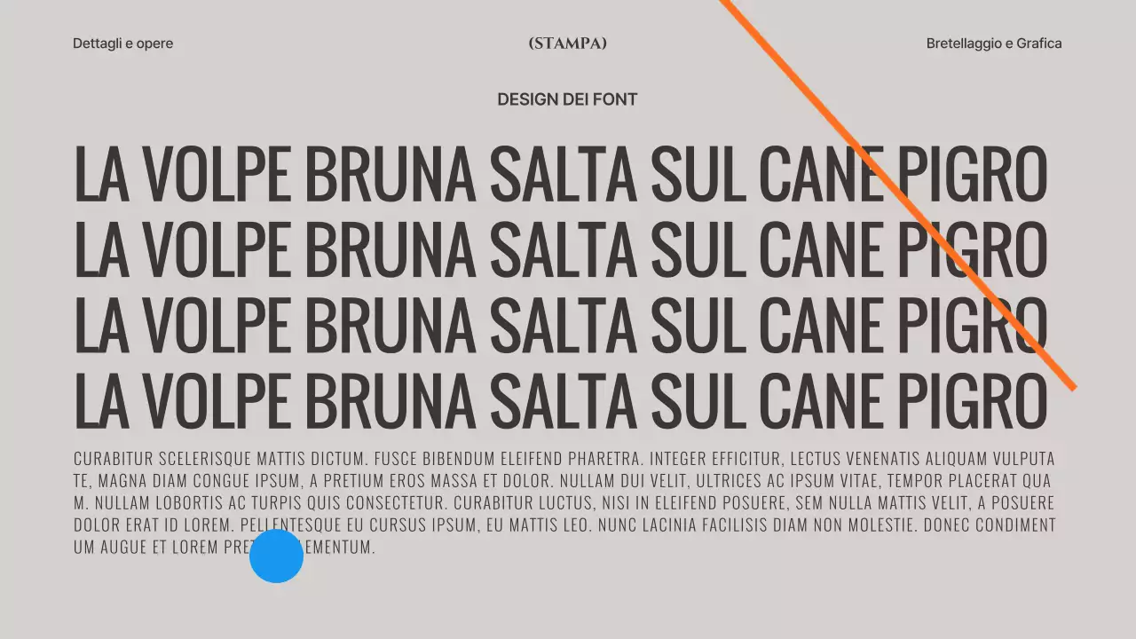 Linee e forme grigie e cachi: portfolio di design concettuale