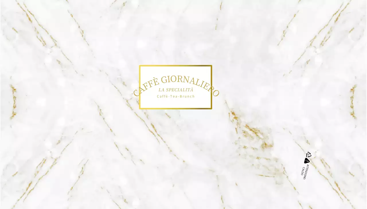 Design del bicchiere di carta del caffè con motivo a marmo