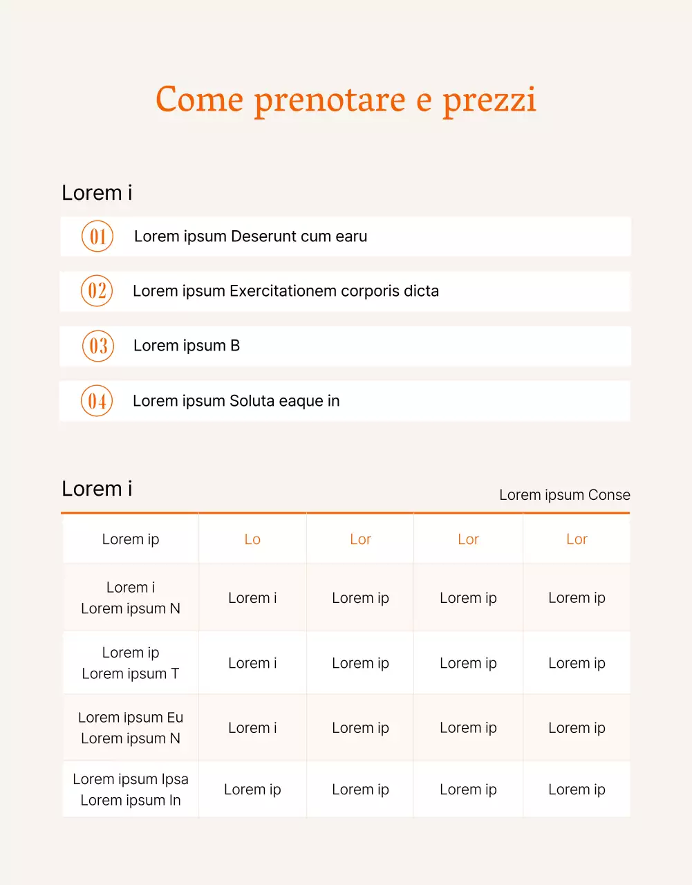 Una guida per uno studio per selfie pulito, beige e arancione