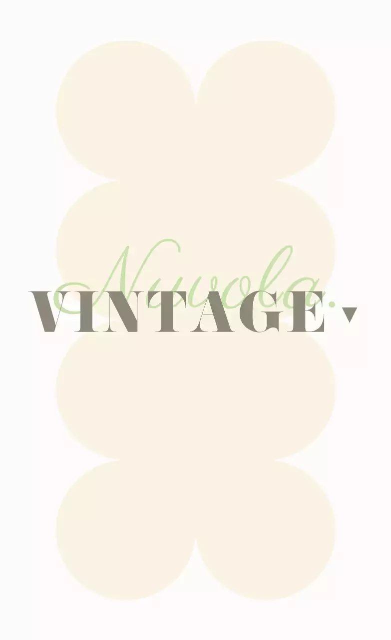 Promuovere un centro commerciale vintage con testi caldi e multicolori e forme circolari