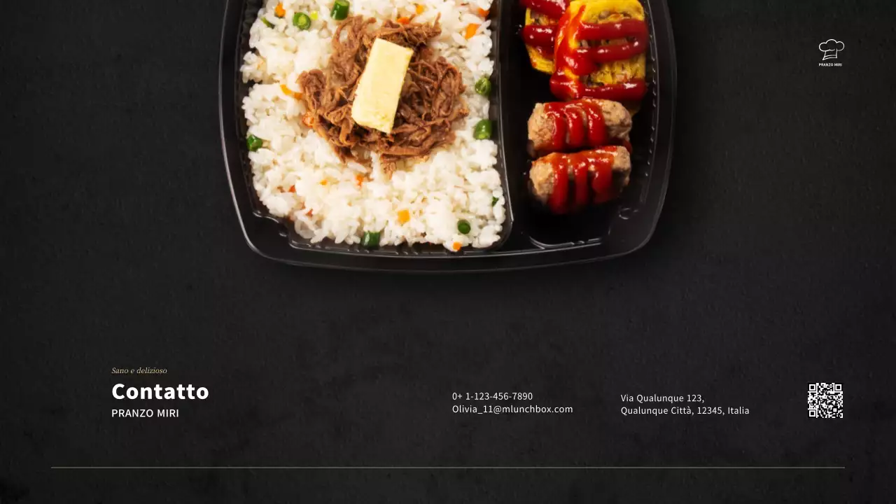 Business plan per un'azienda di cestini per il pranzo in nero in inglese