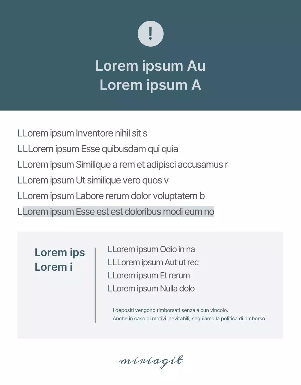 Pagina dettagliata dello studio selfie Turquoise