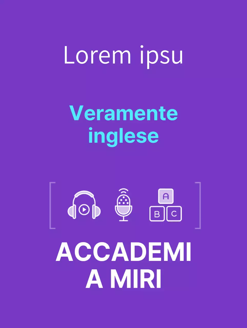 Semplice striscione scolastico in viola e blu