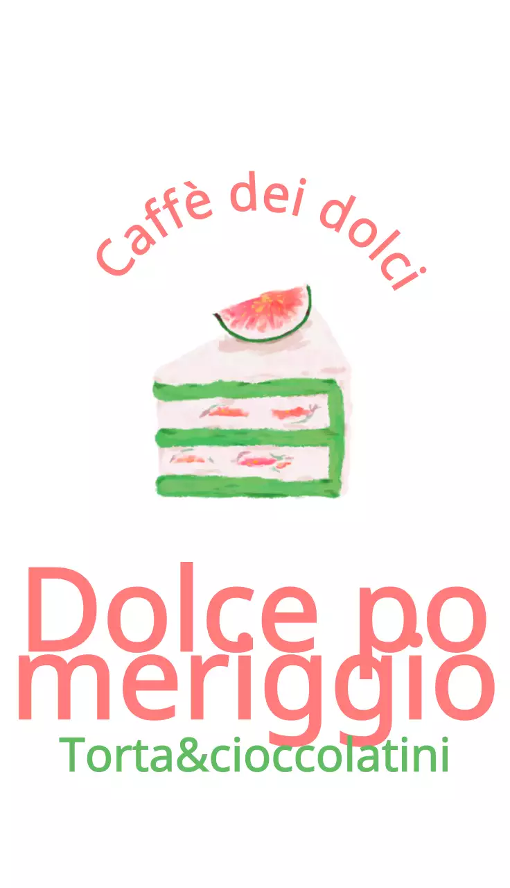 Cake shop design con illustrazioni di torte accoglienti dipinte ad olio con colori pastello