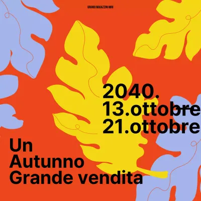 Annunci di vendita moderni in rosso e giallo