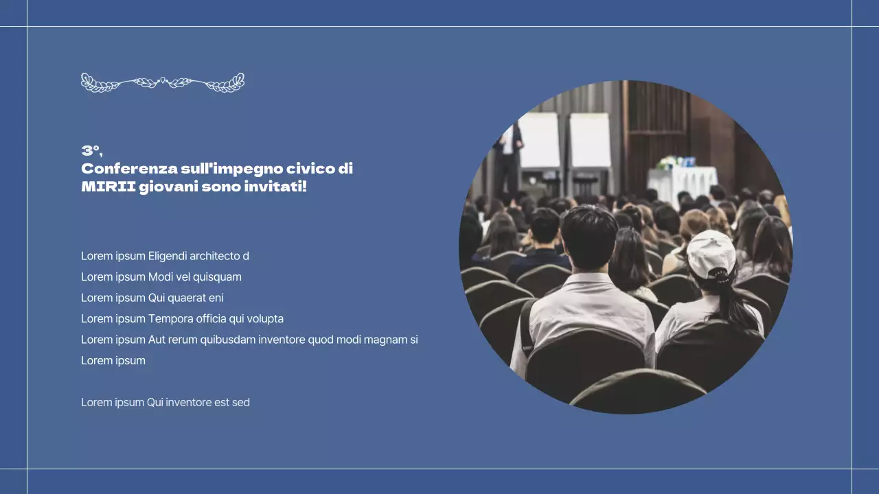 Presentazione di base del discorso blu e grigio