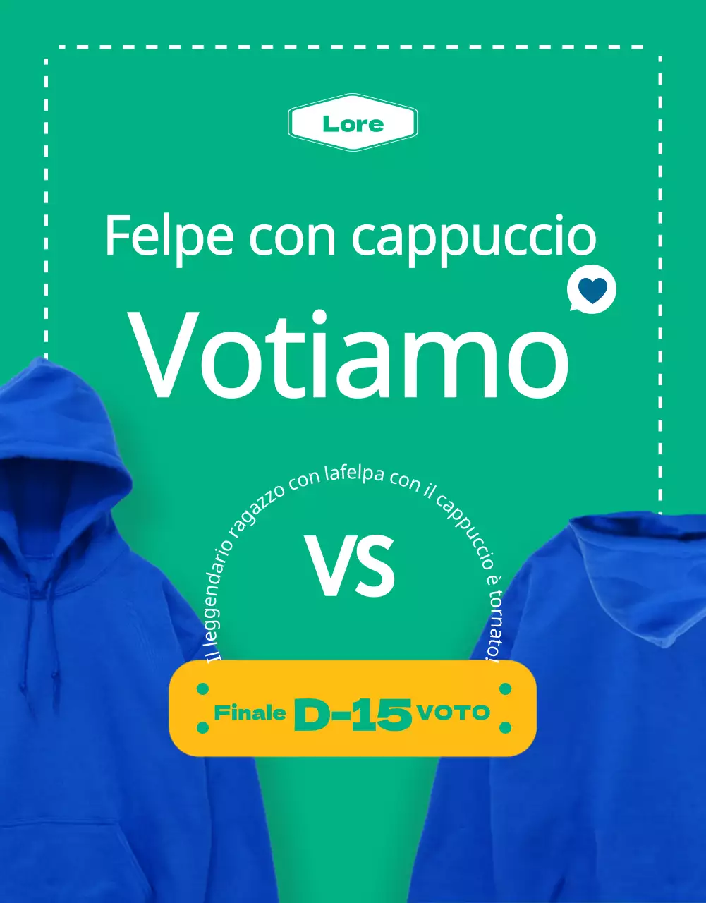 Sondaggio verde, nitido e pulito sulla felpa con cappuccio del college (pagina di dettaglio)